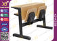 Muebles plegables de la sala de clase de la universidad del tubo de acero oval/tabla de madera de la sala de clase proveedor