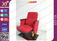 PP Shell para las sillas de la audiencia, asiento retractable del teatro del auditorio de la pierna fija en color rojo proveedor