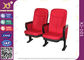 Sillas rojas del auditorio de la cubierta de tela con el cojín de escritura plegable H1000 * D750 * W550mm proveedor