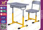 Tabla y sillas primarias de la escuela de los niños del estudiante de la estructura del hierro con no los pies del resbalón proveedor