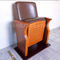Pequeño sillas dobladas asiento de cuero de madera de la sala de conferencias para la sala de conferencias proveedor
